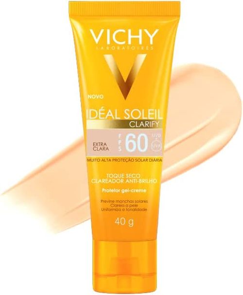Protetor Solar Idéal Soleil Clarify Clara Vichy Fps60 40G