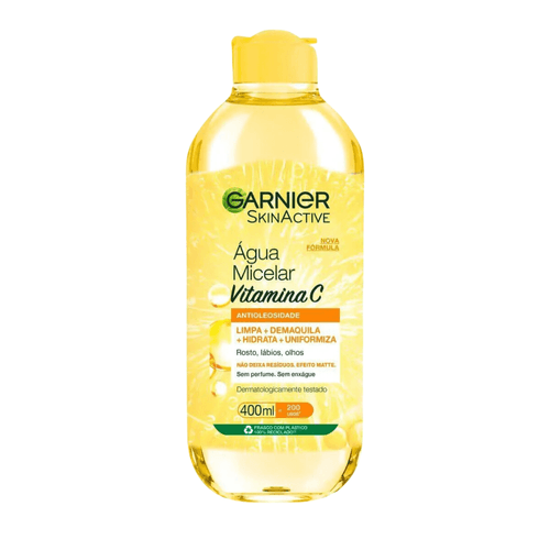 Água Micelar Garnier SkinActive Antioleosidade Vitamina C Oil Free com 400ml