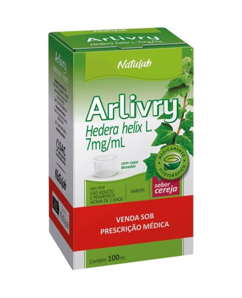 Arlivry Xarope Sabor Cereja 100ml Natulab