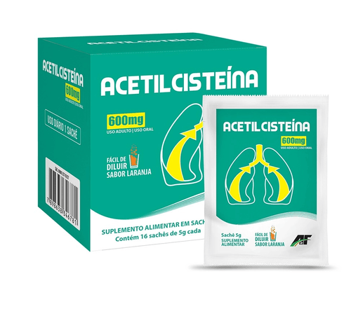 Acetilcisteína sache A2F CX/16 sachês