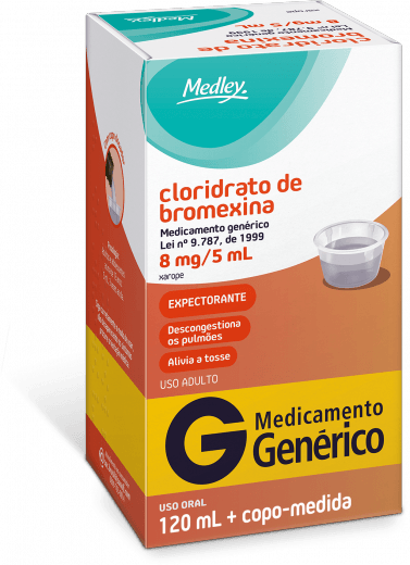 Cloridrato de Bromexina Xarope Adulto Genérico Medley