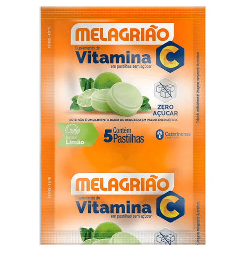 Melagrião Sabor Limão 5 pastilhas sem Açucar