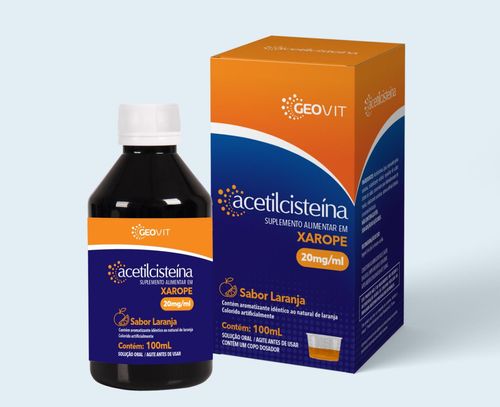 Acetilcisteína Xarope A2F Laranja com 100ml