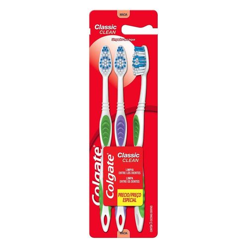 Escova Dental Colgate Classic Clean Leve 3 Pague 2
