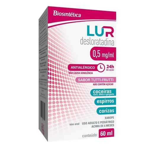 Lur Frasco 0,5mg/ml 60ml com Seringa Dosadora