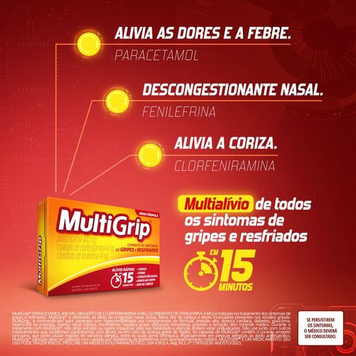 Multigrip 20 Cápsulas