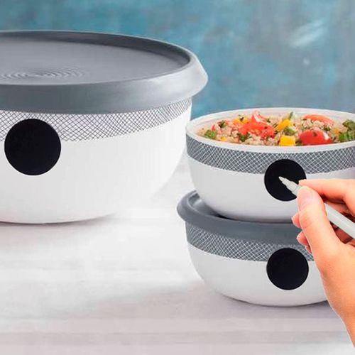 Kit 48 Adesivos e 2 Canetas Validade Organizador Pote Prana