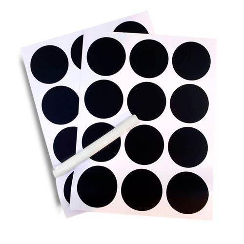 Kit 48 Adesivos e 2 Canetas Validade Organizador Pote Prana