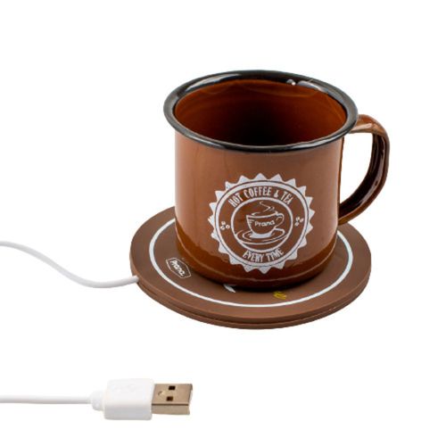 Jogo Aquecedor Xicara com USB Caneca em Agata Prana