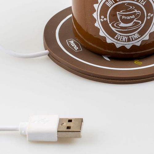 Jogo Aquecedor Xicara com USB Caneca em Agata Prana