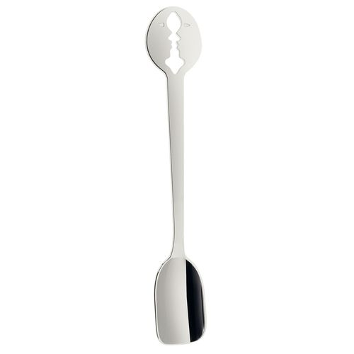 Jogo com 6 Colheres de Café Chá Inox Moka Prata Kiss Bugatti