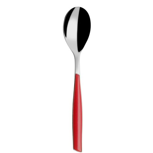 Colher para Café Inox 13cm 6 peças Vermelha Glamour Bugatti