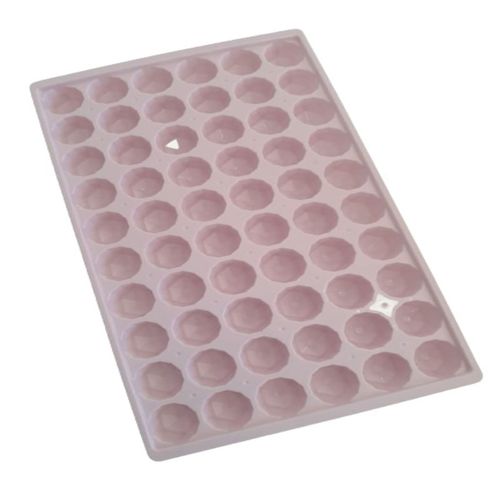 Forma de Gelo Diamante 60 Cavidades Decorativo Rosa Drink