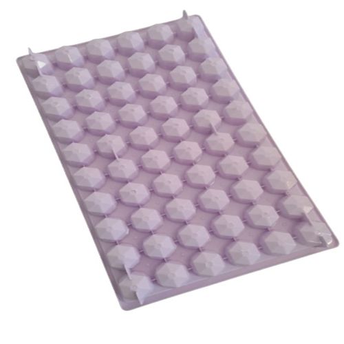 Forma de Gelo Diamante  60 Cavidades Decorativo Lilás Drink