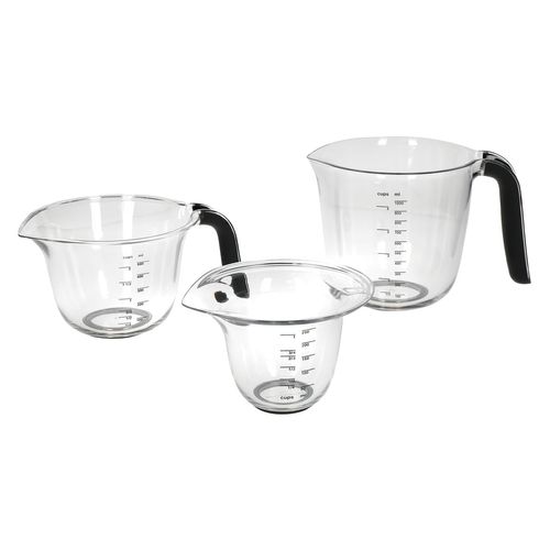 Jogo 3 Jarras Medidoras com Alça  Receita Cozinha KitchenAid
