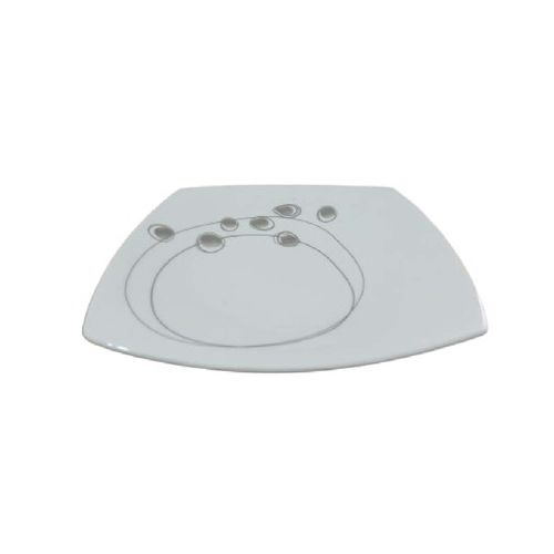 Prato para Sobremesa Doce Luxo Porcelana Italiana Bugatti