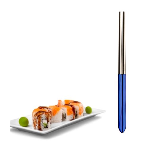 Hashi Reutilizável Comida Japonesa Azul Aladdin Bugatti