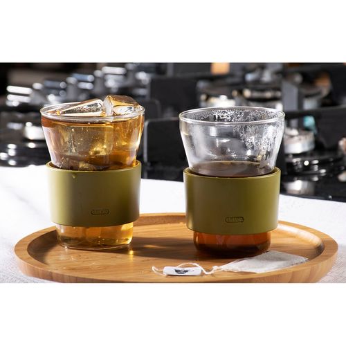 Kit 2 Taças para Chá Suco Vidro 250ml HotCool iittala