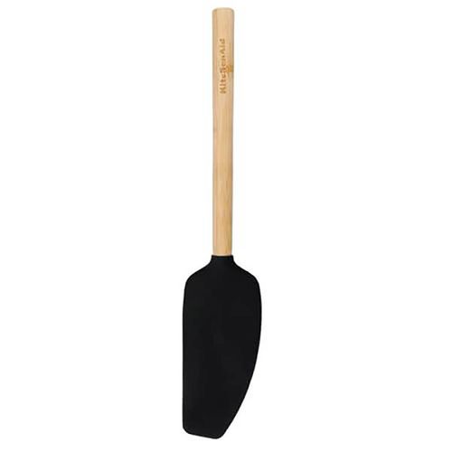 Espátula Batedora Bambu e Silicone Cozinha Preto KitchenAid