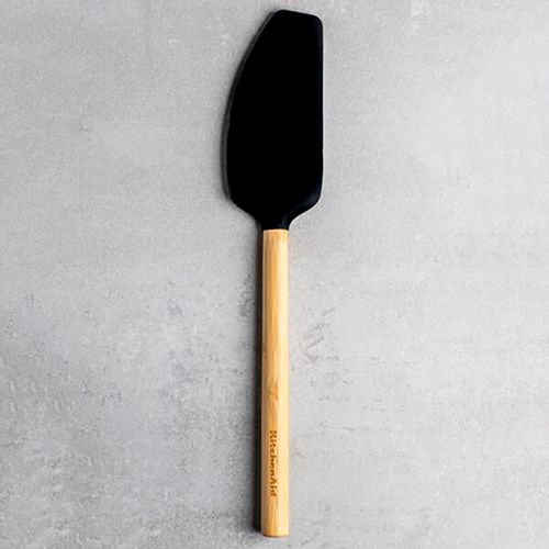 Espátula Batedora Bambu e Silicone Cozinha Preto KitchenAid