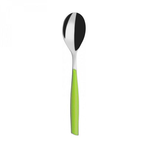 Colher Café 15cm 6 peças Verde Limão Glamour Inox Bugatti