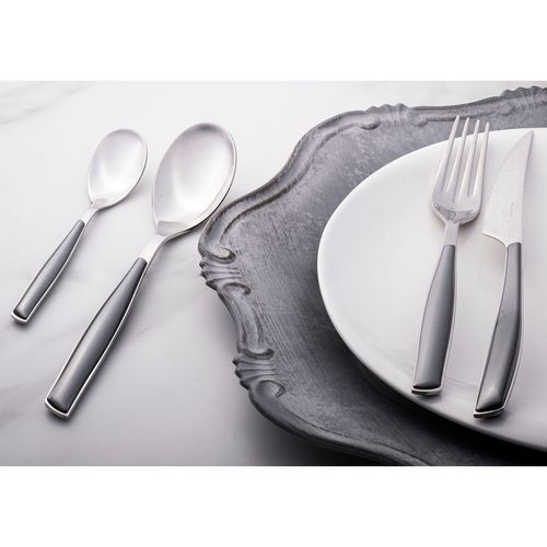 Jogo Talheres 24 peças Jantar Prata Glamour Inox Bugatti
