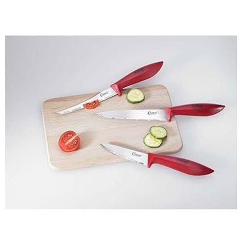 Jogo 3 Facas em Inox Cozinha Utilitária Legumes Carne Clauss