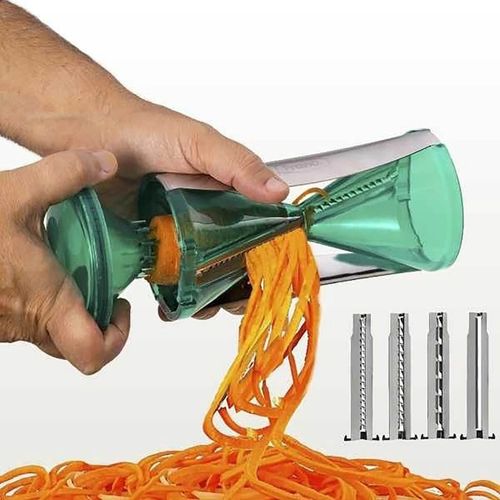 Cortador De Legumes em Espiral 4 Lâminas Spiro Veggie Prana