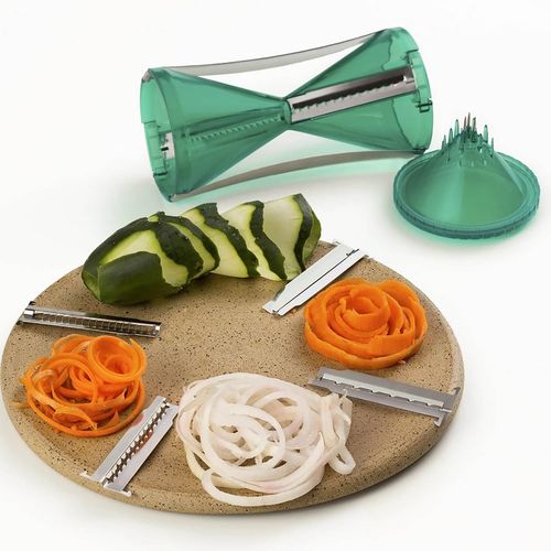 Cortador De Legumes em Espiral 4 Lâminas Spiro Veggie Prana