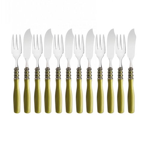 Jogo para Peixe Garfo Faca 14 Peças Luxo Arianna Bugatti