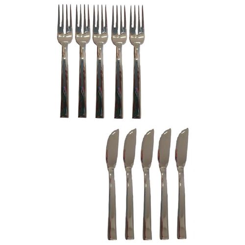 Conjunto 10 Talheres Italianos para Peixe Vip Salvinelli