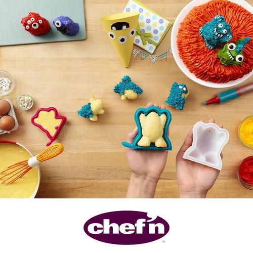 Molde para Bolo Cupcake 3D Cake Cake Creature Azul Chef'n