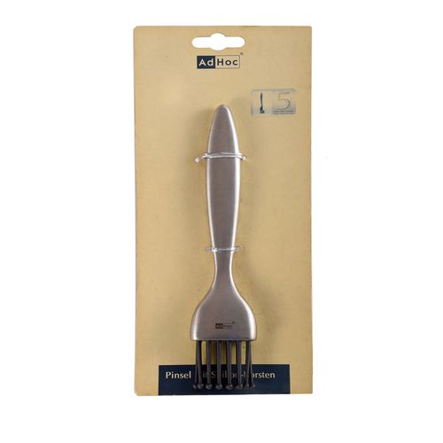 Pincel Culinário Inox Com Cerdas em Silicone Cozinha AdHoc