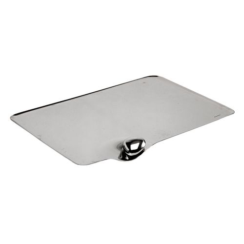 Bandeja Retangular Rasa Inox Mesa Acqua Multiuso Bugatti