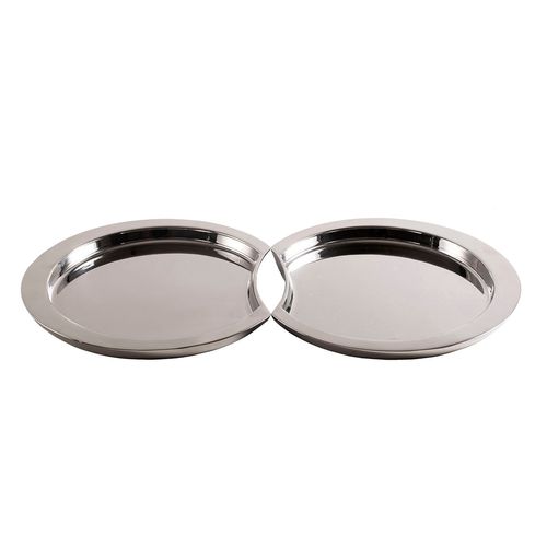 Kit 2 Centro de Mesa em Inox Moderno Decorativo Maggpie