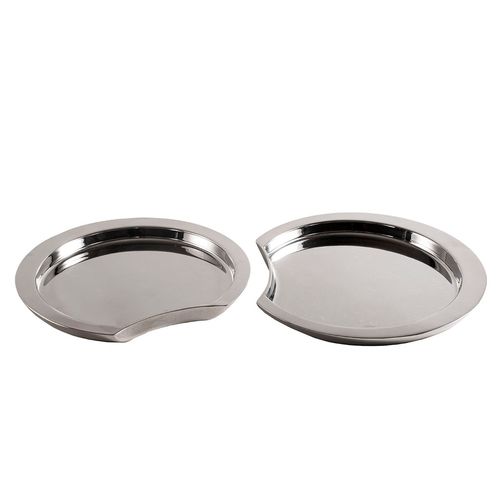 Kit 2 Centro de Mesa em Inox Moderno Decorativo Maggpie