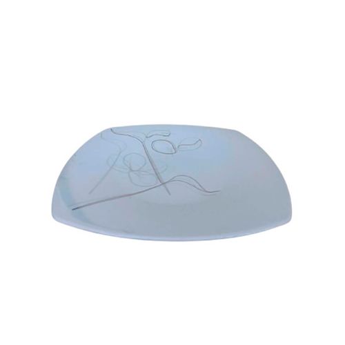 Prato Quadrado 26x26cm Mesa Posta Porcelana Italiana Bugatti