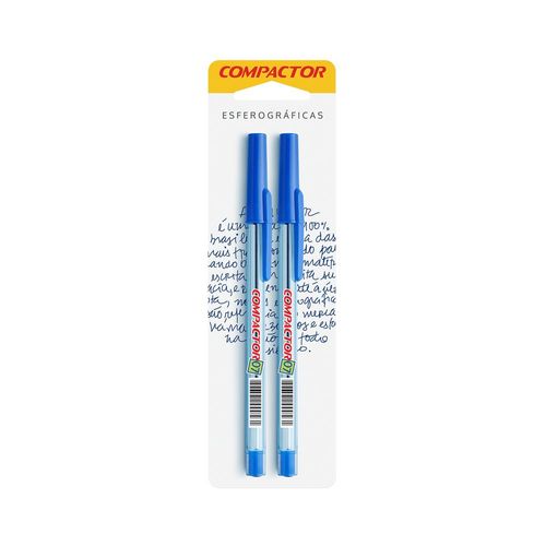 Caneta Compactor Azul 0.7mm 2 Unidades