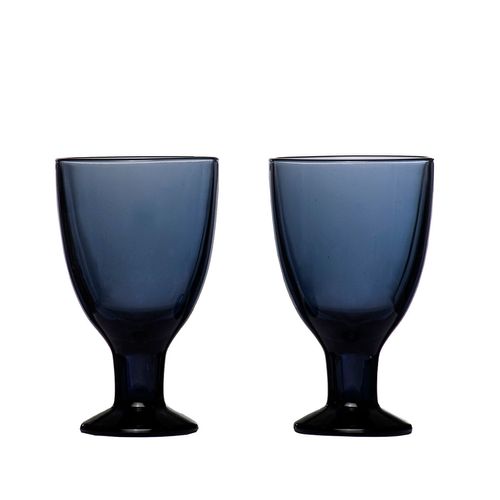 Kit 2 Taças Vinho Copo Azul Marinho Verna 150ml iittala