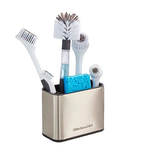 Porta Escova Esponja Para Pia Inox Cozinha KitchenAid