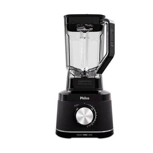 Liquidificador Philco PLQ15A Preto 1500W com 12 Velocidades 110V