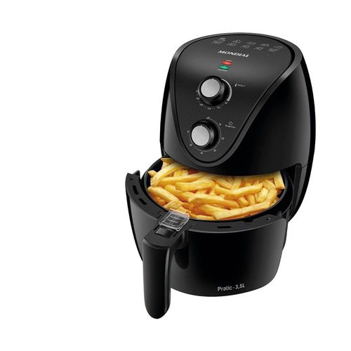 Fritadeira Elétrica Sem Óleo Air Fryer Mondial AF35-BF MK NE 1500W 3,5 Litros - Preta 220V