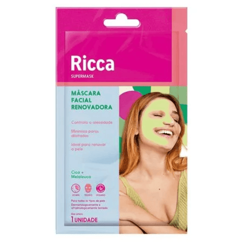 Máscara Facial Ricca Limpeza e Renovação Detox Total