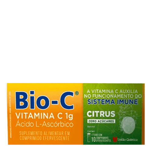 Vitamina C Efervescente Bio-C 1g Citrus 10 comprimidos