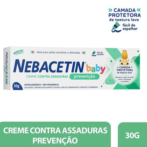 Creme para Assadura Nebacetin Baby Prevenção 30g