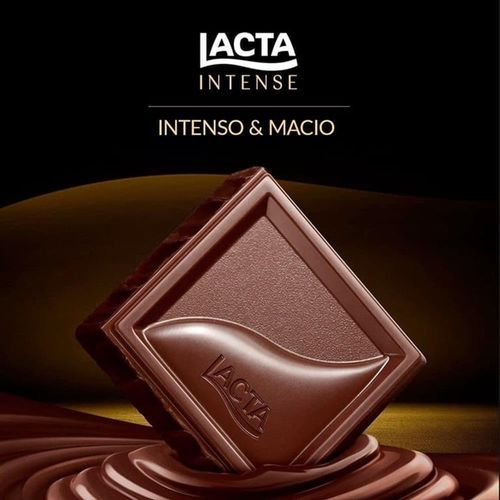 Chocolate Lacta Intense 40% Cacau Original Intenso e Macio 85g