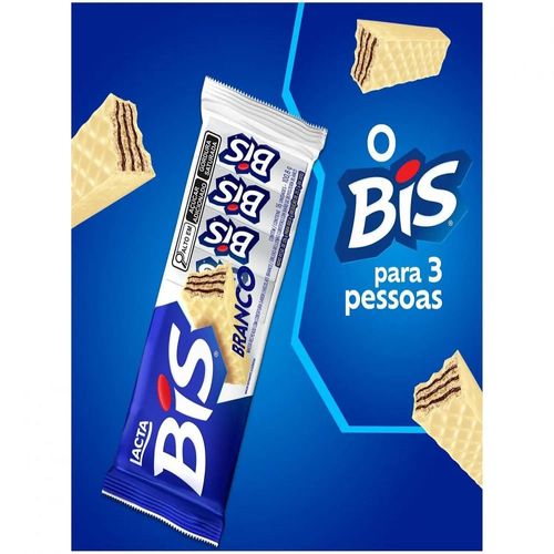 Kit 10 Chocolate Bis Branco Lacta 100,8g Cada