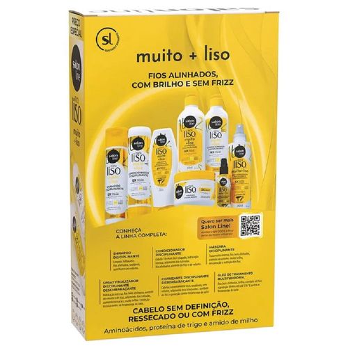 Kit Shampoo Salon Line Meu Liso Muito + Liso 300ml + Condicionador 200ml
