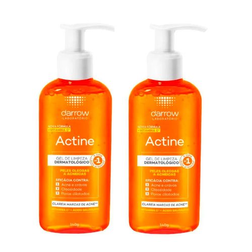 Kit 2 Gel De Limpeza Actine 140g Cada