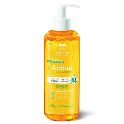 Gel de limpeza facial Actine Control  Pele Oleosa 400ml